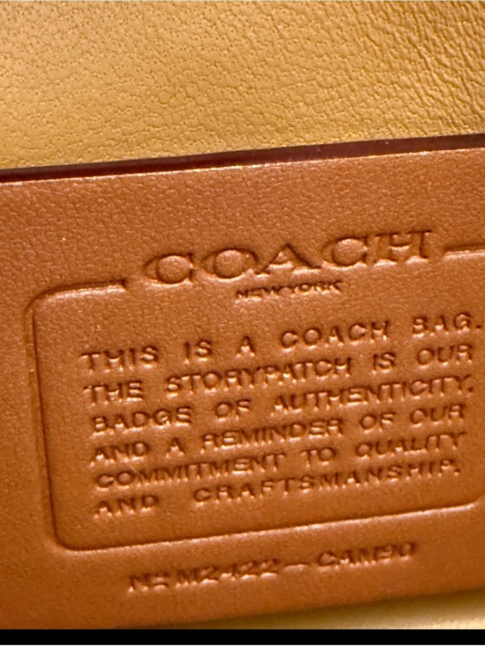 Coach Tabby 20 Full Grain Leather B4/Tan NWT Brass Shoulder Crossbody - Picture 10 of 12